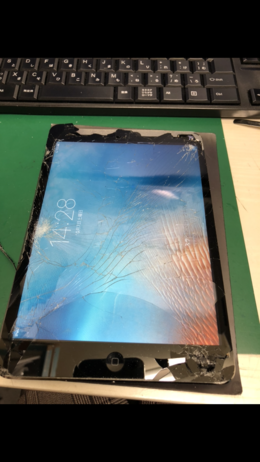 iPadmini　画面割れ　交換修理！