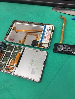 iPodclassicのバッテリー交換修理