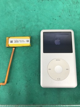 iPod classic バッテリー交換